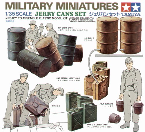 Tamiya 35026 oil drums jerry - tamiya, &